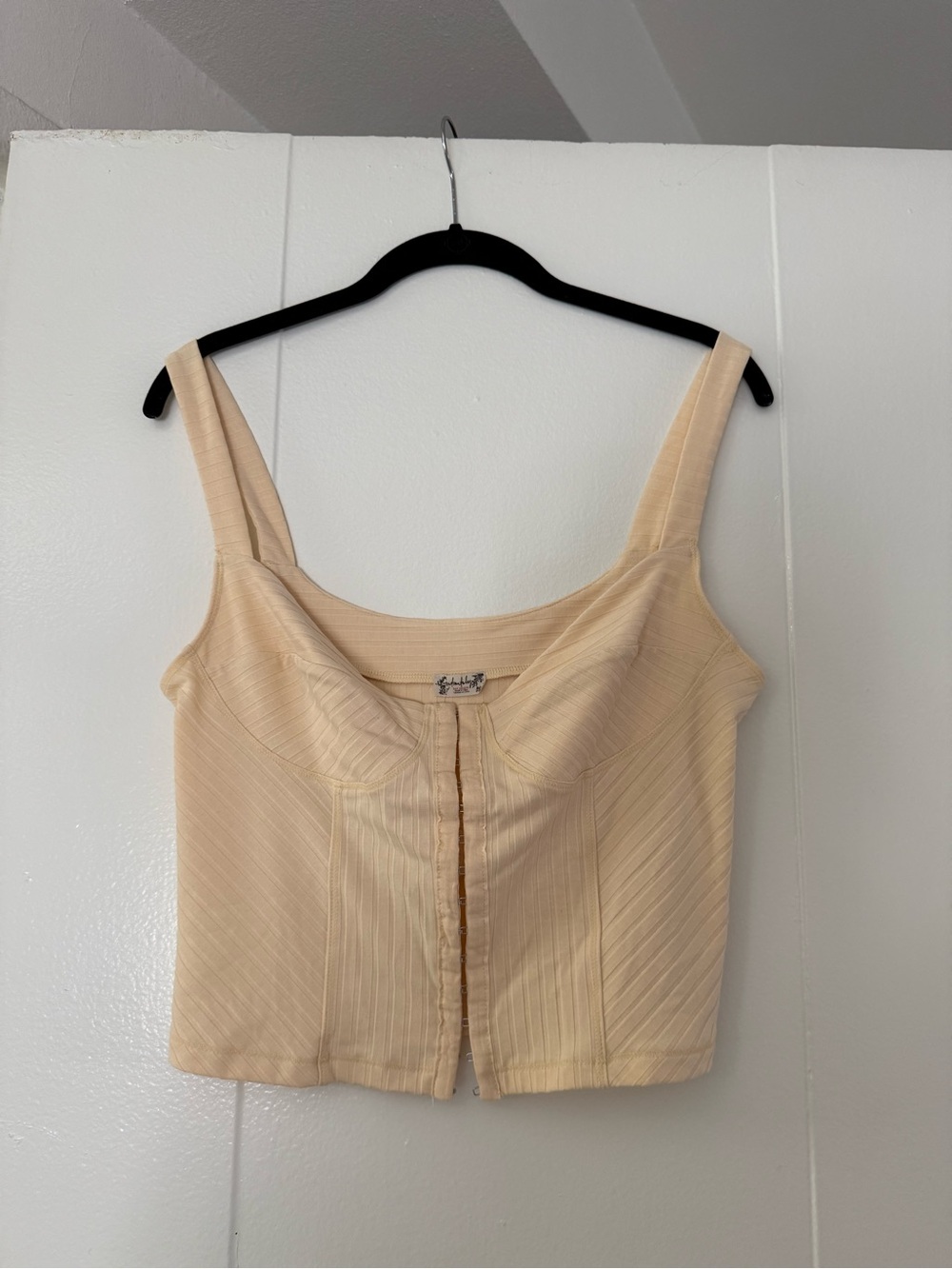 Free People Yellow Structured Bustier Camisole